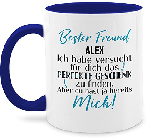 Tasse Tassen 325ml - Bester Freund - Best Friend Freunde Kumpel - 325 ml - Dunkelblau - freundschaftsgeschenke freundschaftstasse geschenke für kumpels du hast ja mich kaffeetassen beste name