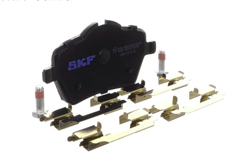 SKF Scheibenbremse Bremsbelag mit Zubehör VKBP 80118-4er Set - Position Vorderachse Höhe 73 mm Länge 166 mm Breite 103 mm Dicke 17,4 mm OE Qualität