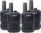 Radtel RT12 PMR 446 Walkie Talkie Recargable 16 Canales de Radio sin Licencia CTCSS DCS Walky Walky Radio con Carga USB para la construcción Restaurante Supermercado（4 Pack） (Negro)