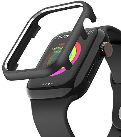 Compatible con Apple Watch Series SE 44mm Funda, Protector de Case Metal Ultradelgada a Prueba de Golpes Caso Acero Inoxidable Carcasa Protectora Cubierta Compatible con iWatch 44mm Series SE/4/5/6