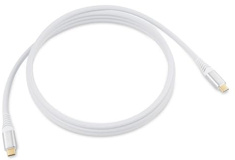 CAKOBLE usb c 3.2 gen 2 cable, usb c data cable, 20gbps 100W 20V/5A USB C Charger Cable, 4K @ 60Hz Video Transmission For MacBook Pro, Samsung Galaxy,Huawei usb c 3.2 gen 2 cable short 0.5M/White