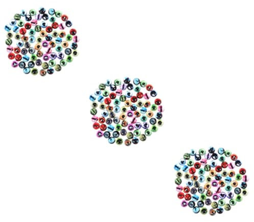 Lurrose 150 STK Ornamente Glas Karabinerhaken aus Glas transparent Flatback-Cabochons Opal Flache Rücken Kuppelfliesen schmuck Kuppel-Cabochons runden Zubehör Kristallglas