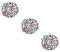 Lurrose 150 STK Ornamente Glas Karabinerhaken aus Glas transparent Flatback-Cabochons Opal Flache Rücken Kuppelfliesen schmuck Kuppel-Cabochons runden Zubehör Kristallglas