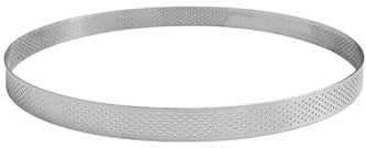 GOBEL - Cercle à Tarte Perforé - Cercle à Patisserie Perforé - INOX - Ø 8 cm - Hauteur 2 cm - Qualité professionnelle - Fabriqué en France