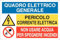 GLOBAL CARTELLO SEGNALETICO MULTI - QUADRO ELETTRICO GENERALE CORRENTE ELETTRICA... - Adesivo Extra Resistente, Pannello in Forex, Pannello In Alluminio (Pannello In Plastica, 30x42 cm)