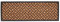 Rivanto® Kokos-Fußmatte Webmuster 120 x 40 cm echte Kokosfaser, natürliche Türmatte, Fußabstreifer Outdoor, Schmutzfangmatte Aussenbereich wetterfest