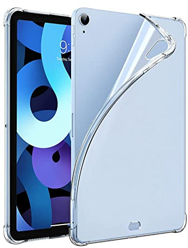 Funda Compatible with iPad Air De 4ª Generación. Funda Protectora 10,9, Funda Protectora de Silicona TPU de Cuatro Esquinas en Pulgadas, Funda Protectora Transparente Air5 a de (Clear, One Size)