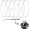 6 Pack Rubber Gaskets Replacement Seal 3.2 Inch for Nutri Ninja Blender Replacement Parts for Ninja BL660 1100W BL770 1500W BL663 BL740 BL773CO BL780 BL780CO Ninja Accessories
