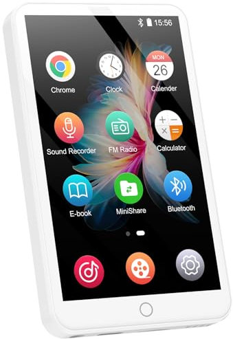 MECHEN MP3 Lettore Musicale Bluetooth, 4,0 pollici Touchscreen MP3 Bambini Android WIFi, 16GB ROM, Radio FM, USB C