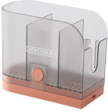KICHOUSE 1 Pc Support de Baguettes tenture Murale conteneur de Baguettes Panier à Baguettes Porte-Baguettes Range Couteaux Support Couteaux Cage à Baguettes Gadget de Cuisine Orange