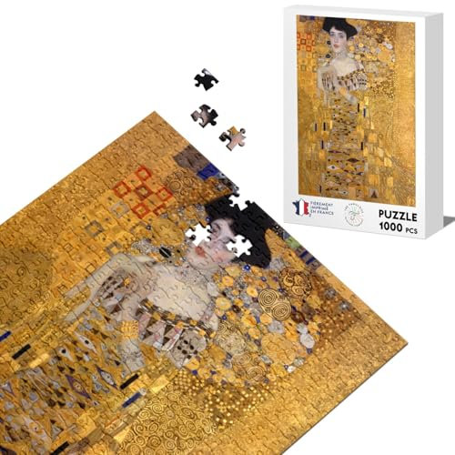Puzzle Classico 1000 Pezzi Pittura Gustav Klimt Ritratto di Adele Bloch Bauer I Art Vintage Originale Oro Oro
