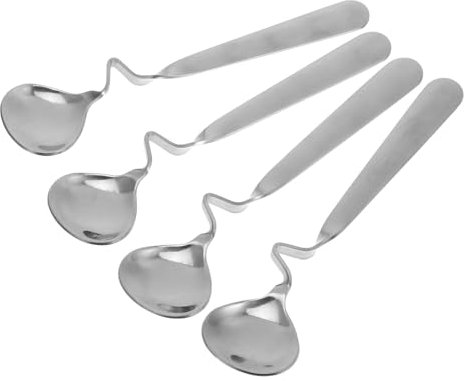 Cabilock 4stücke Rührlöffel Mit Geschwungenem Griff Kaffeelöffel Für Kaffee Und Andere Getränke Langlebig Und Rostfrei
