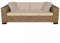 3-Sitzer Echt Rattan Gartensofa mit Kissen Outdoor Rattan Sofa Natur Rattan Sofa 200x80x61cm