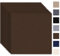 Piastrelle autoadesive per tappeti, 50 x 50 cm, set da 10 pezzi, 2,5 m², per moquette, piastrelle con copertura posteriore, resistente tappeto per casa, ufficio, commerciale, marrone scuro