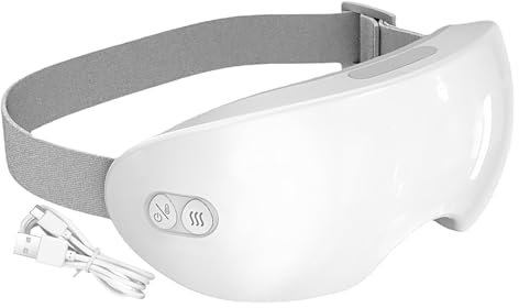 Couvre-yeux de massage - Masseur des yeux Masque | Gadget silencieux chauffant | Compression de vapeur confortable refroidissement électrique relaxant | Masque de thérapie oculaire portable pour la nu