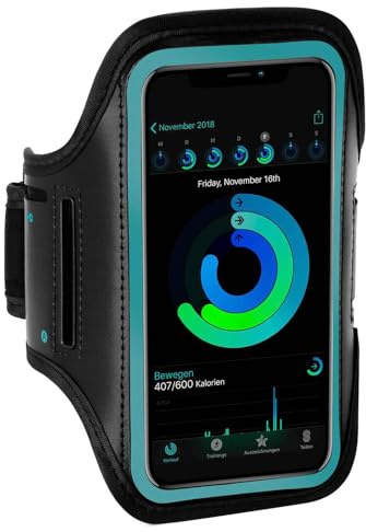 ONEFLOW Workout Case für Xiaomi 15 Ultra Sportarmband zum Joggen mit Touch Fenster, Handy Armband für Sport und Outdoor, Handyhalterung für den Arm, Lauftasche Jogging, Blau