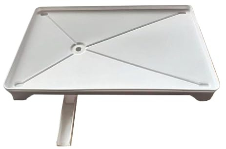 Dishwasher Pan for Leaks, Adjustable Kitchen Drain Tray, Dish Drying Rack Drip Tray, for Kitchen Sink, Dishwashing Basin, Outdoor Picnic, Countertop Organization(White)