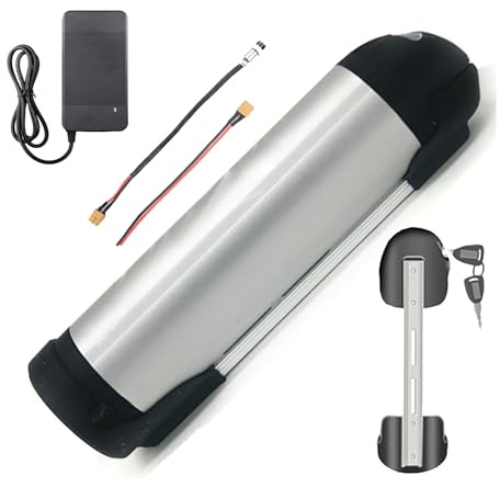 HJGHY 48v,15Ah, Batterie pour vélo électrique 48 V 10 Ah 13 Ah 8 Ah (Format Bouteille) - Batterie Lithium-ION 48 V 15 Ah 17,5 Ah pour Moteurs 0-850 W avec Chargeur