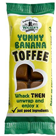 Walkers Nonsuch Yummy Banana Toffee Bars 50g (Pack of 24)