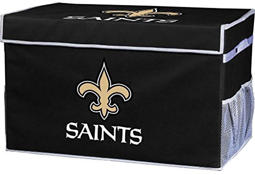 Franklin Sports New Orleans Saints NFL Aufbewahrungsbehälter – kleiner faltbarer Organizer – NFL Büro, Schlafzimmer und Wohnzimmer-Dekoration – 55,9 x 35,6 cm