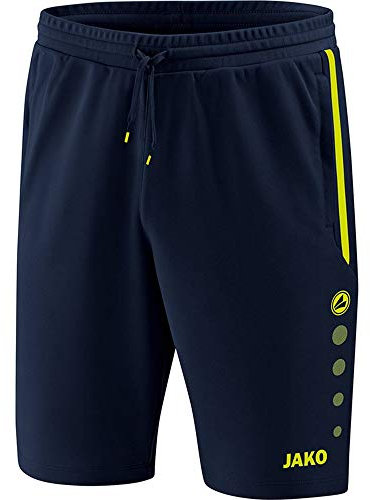 JAKO Herren Trainingsshorts Prestige, marine/lemon, XS, 8558