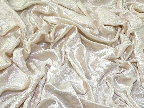 Crushed Velours Kleid Oyster – Meterware