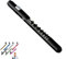 Supertool - Mini linterna LED reutilizable para el hogar, médicos, enfermeras, emergencias (negro)