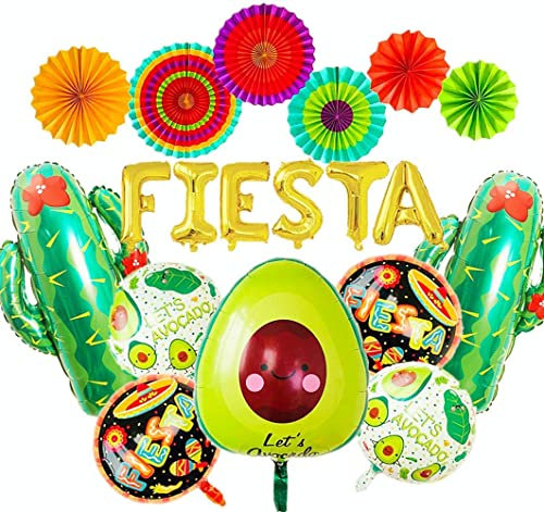 JeVenis mexikanischen Party Dekoration Fiesta Party Dekoration Fiesta Luftballons Kaktus Luftballons Fiesta Party Supplies Hochzeit Geburtstag Baby Shower