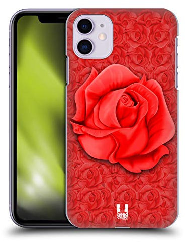 Head Case Designs Cramoisi Roses Coque Dure pour l'arrière Compatible avec Apple iPhone 11