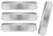 Adviace Grill Ersatzteile für Nexgrill 720-0830H, 720-0864, 720-0864M Gasgrills, 4 Stück Edelstahl Grill Heizplatten Schild Zelt, Brennerabdeckung für Home Depot Nexgrill 4 Brenner 720-0830H