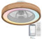 UNIVERSALBLUE Ventilador de Techo con Luz LED Multicolor y WIFI | Ventilador sin Aspas con Luz Regulable | Acabado en Madera | Alexa & Google Assistant