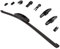 300mm Rear Heckwischer Heckwischerblatt Heckscheibenwischer Heck Heckscheibe Scheibenwischer für Heckscheibe mit Modulares ADAPTER-System FB-1010 - INION