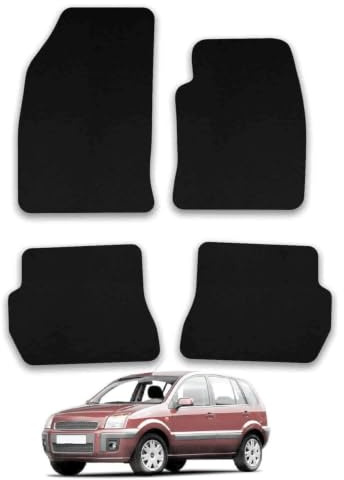 Ford Fusion (2002-2012) [Automatic] Carpet Car Mats | Black Edge Trim Tailored Fit Floor Mats Full Coverage Protection Accessories Easy Clean Anti Slip Made in the UK