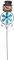 Cabilock Metall Gartenstecker Schneemann Figur Eisen Windrad Glas Windmühle Vogelabwehr Weihnachten Gartendeko Stecker Dekostecker Garten Dekoration Figuren für Außen Outdoor Rasen Terrassen Deko