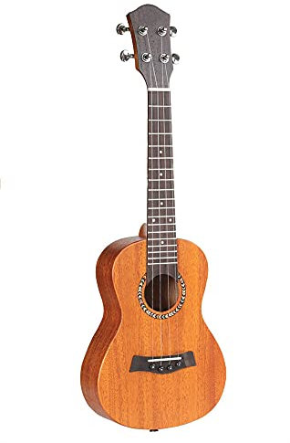 Sopran Ukulele Anfänger Kinder 23-Zoll-Einzeleintrag Pfirsich-Blüten-Herz Ukulele (Color : Retro Color)