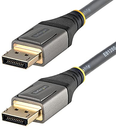StarTech.com Câble DisplayPort 1.4 Certifié VESA 5m - 8K 60Hz HDR10 - Vidéo Ultra HD 4K 120Hz - Cordon Moniteur/Écran DP 1.4 - Câble DisplayPort vers DisplayPort - M/M (DP14VMM5M)