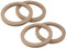 X AUTOHAUX 4 Pcs 6.5 Universal Wooden Car Speaker Subwoofer Spacer Rings