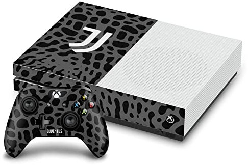 Head Case Designs Offizielle Juventus Football Club Tierdruck Kunst Vinyl Haut Gaming Aufkleber Abziehbild Abdeckung kompatibel mit Xbox One S Console and Controller Bundle