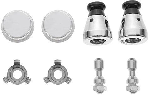 Angoily Air Cooker 8pcs Pressure Cooker Jigger Valve Universal Pressure Cooker Relief Valve Exhaust Valve Replacement Part Floater Sealer with Anti- Blocking Cover Metal Washers