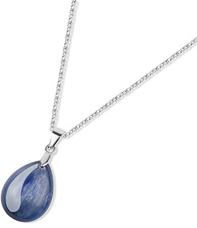GAVU Ausgewähltes Geschenk Damen 925 Sterling Silber Halskette mit Kyanit Wassertropfen Anhänger