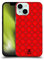 Head Case Designs Red Snowflaky Christmas Hard Back Case Compatible With Apple iPhone 13 Mini