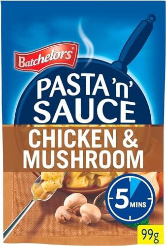 Batchelors Pasta 'n' Sauce Chicken & Mushroom Pasta Ready Meal, 99 g Packet (Pack of 7)