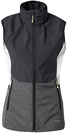 ICEPEAK Damen Sportweste Branson anthrazit/Graumeliert/weiß 36