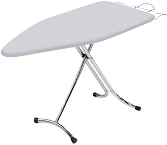Top House Italia Prestige Plus Asse da Stiro - 123x48 cm - Salvaspazio, robusto, pieghevole - Copriasse anti piega termoriflettente