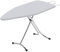Prestige Plus - Tabla de Planchar - Fabricado en Italia - 123 x 48 cm - Mesa de Planchar de Acero Cromado - Tapa Acolchada