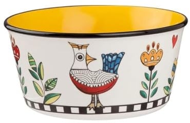 Egan Bowl Kollektion Cocoricò. Artikel aus gelbem Porzellan. Referenz: 228018.