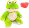 Message in a Cuddle Kuscheltier Frosch mit aufgezeichneter Botschaft | Frosch 45cm | Mit Voice Recorder | Deine eigene Stimme | Geschenk - Valentinstag - Geburtstag - Jahrestag - Muttertag