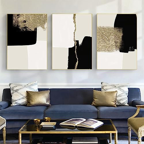 PYNVDD Leinwandposter, Moderne Minimalistische Abstrakte Wandkunst, Böhmisches Posterset Geometrische Wanddekoration - Kein Rahmen (Bild-3,30x40cm*3)…