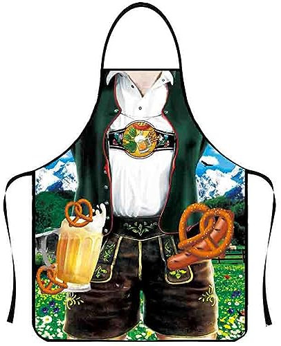 JICIKI Schürze für Oktoberfest, Grillen im Freien, Kochen, Gartenarbeit, Keramikkunst und mehr