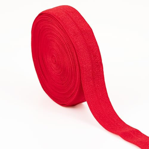 SHELVER Elastisches Schrägband, 15 mm, 5 m, Rot